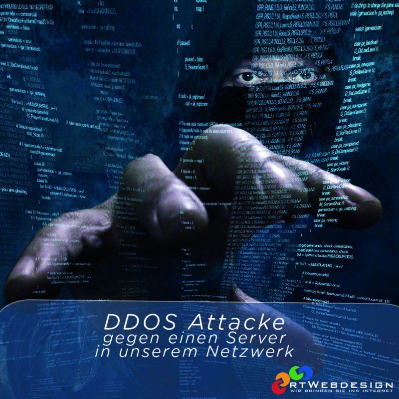 DDOS Attacke gegen einen Server in unserem Netzwerk