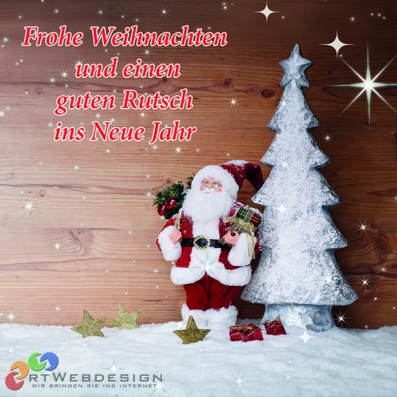 Frohe Weihnachten und einen guten Rutsch ins 2026 - Weihnachtsgrüsse von rtWebdesign
